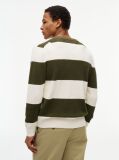 Multi Intarsia Logo Waffle Knit Relaxed Jumper  Men