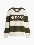 Multi Intarsia Logo Waffle Knit Relaxed Jumper  Men