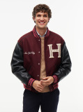 Multi Wool Blend Varsity Jacket With Cashmere  Men