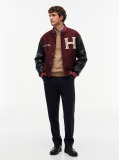Multi Wool Blend Varsity Jacket With Cashmere  Men
