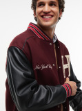 Multi Wool Blend Varsity Jacket With Cashmere  Men