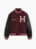 Multi Wool Blend Varsity Jacket With Cashmere  Men