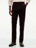 Brown Denton Slim Straight Fine Corduroy Chinos  Men
