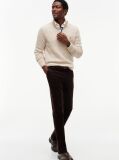 Brown Denton Slim Straight Fine Corduroy Chinos  Men