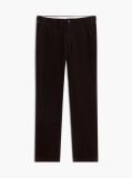Brown Denton Slim Straight Fine Corduroy Chinos  Men