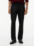 Black Denton Brushed Marl Straight Chinos  Men
