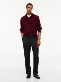 Black Denton Brushed Marl Straight Chinos  Men