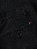 Black Denton Brushed Marl Straight Chinos  Men