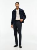 Blue New York Label Leather Zip-Thru Jacket  Men