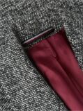 Grey New York Label Wool Blend Longline Coat  Men
