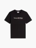 Black Logo Jersey Crew Neck T-Shirt  Men