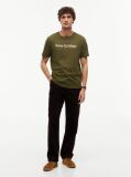 Green Logo Jersey Crew Neck T-Shirt  Men