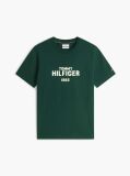 Green Contrast Logo Crew Neck Jersey T-Shirt  Men