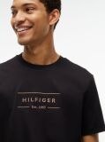 Μαύρο T-Shirt Με Λογότυπο Και Interlock Πλέξη   Άνδρες