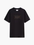 Μαύρο T-Shirt Με Λογότυπο Και Interlock Πλέξη   Άνδρες