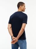 Μπλε T-Shirt Με Λογότυπο Και Interlock Πλέξη   Άνδρες