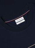 Μπλε T-Shirt Με Λογότυπο Και Interlock Πλέξη   Άνδρες