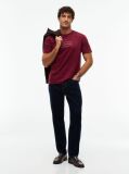 Κόκκινο T-Shirt Με Λογότυπο Και Interlock Πλέξη   Άνδρες