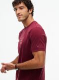 Κόκκινο T-Shirt Με Λογότυπο Και Interlock Πλέξη   Άνδρες