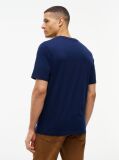 Μπλε Βαμβακερό T-Shirt Με Tonal Σχέδιο  Άνδρες