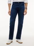 Blue Denton Slim Straight Faded Jeans  Men