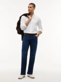 Blue Denton Slim Straight Faded Jeans  Men