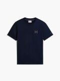 Blue Varsity Logo Embroidery Crew Neck T-Shirt  Men