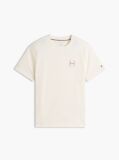 Beige Varsity Logo Embroidery Crew Neck T-Shirt  Men