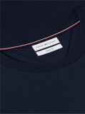 Blue Embossed Logo Interlock Knit T-Shirt  Men