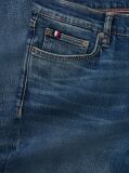 Blue Denton Slim Straight Whiskered Jeans  Men