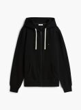 Black Flag Embroidery Fleece Zip-Thru Hoody  Men