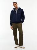 Blue Flag Embroidery Fleece Zip-Thru Hoody  Men