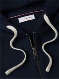 Blue Flag Embroidery Fleece Zip-Thru Hoody  Men