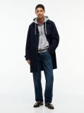 Grey Flag Embroidery Fleece Zip-Thru Hoody  Men