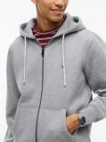 Grey Flag Embroidery Fleece Zip-Thru Hoody  Men