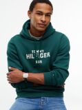 Πράσινο Fleece Hoody Με Κεντητό Λογότυπο  Άνδρες