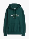 Πράσινο Fleece Hoody Με Κεντητό Λογότυπο  Άνδρες
