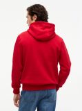 Κόκκινο Fleece Hoody Με Κεντητό Λογότυπο  Άνδρες