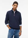 Blue Global Stripe Terry Quarter-Zip Sweatshirt  Men