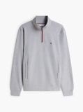 Grey Global Stripe Terry Quarter-Zip Sweatshirt  Men