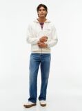 Μπεζ Hoody Με Φερμουάρ Και Πίσω Σχέδιο  Άνδρες