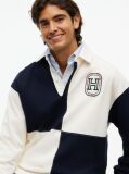 Multi Varsity Colour-Blocked Relaxed Rugby Shirt  Men