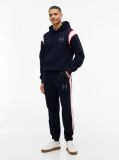 Μπλε Hoody Με Varsity Λογότυπο Και Λεπτομέρεια Σε Αντίθεση  Άνδρες