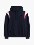 Μπλε Hoody Με Varsity Λογότυπο Και Λεπτομέρεια Σε Αντίθεση  Άνδρες