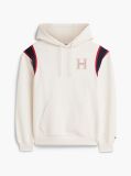 Μπεζ Hoody Με Varsity Λογότυπο Και Λεπτομέρεια Σε Αντίθεση  Άνδρες
