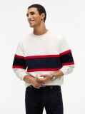 Beige Colour-Blocked Intecho Knit Sweatshirt  Men