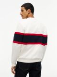 Beige Colour-Blocked Intecho Knit Sweatshirt  Men