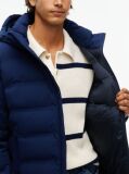 Blue Performance Tech Padded Hooded Jacket  Men