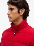 Red Double-Layer Hooded Puffer Jacket  Men