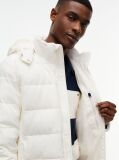 Beige Double-Layer Hooded Puffer Jacket  Men